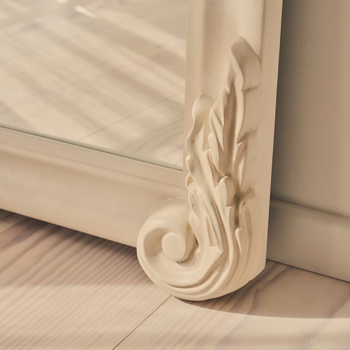 Cristina - Full Length Concrete Arched Ornate Mirror 200cm x 90cm