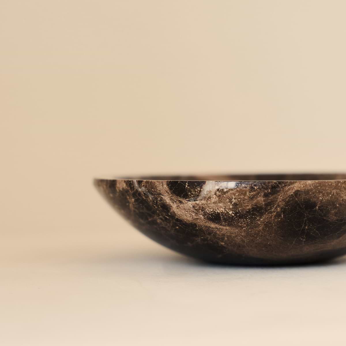 Marbelle - Dark Emperador Marble Decorative Bowl