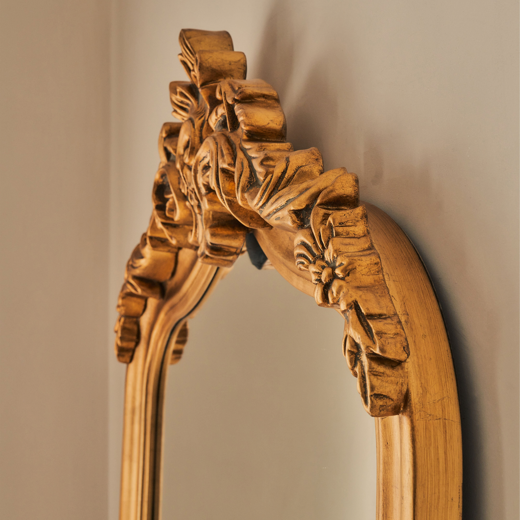 Cristina - Full Length Gold Arched Ornate Mirror 200cm x 90cm