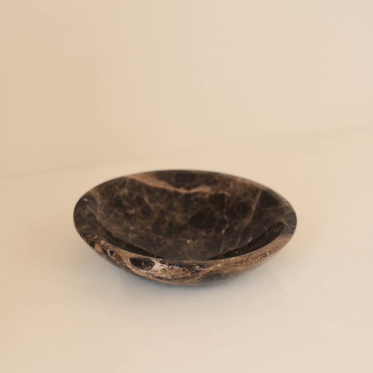 Marbelle - Dark Emperador Marble Decorative Bowl