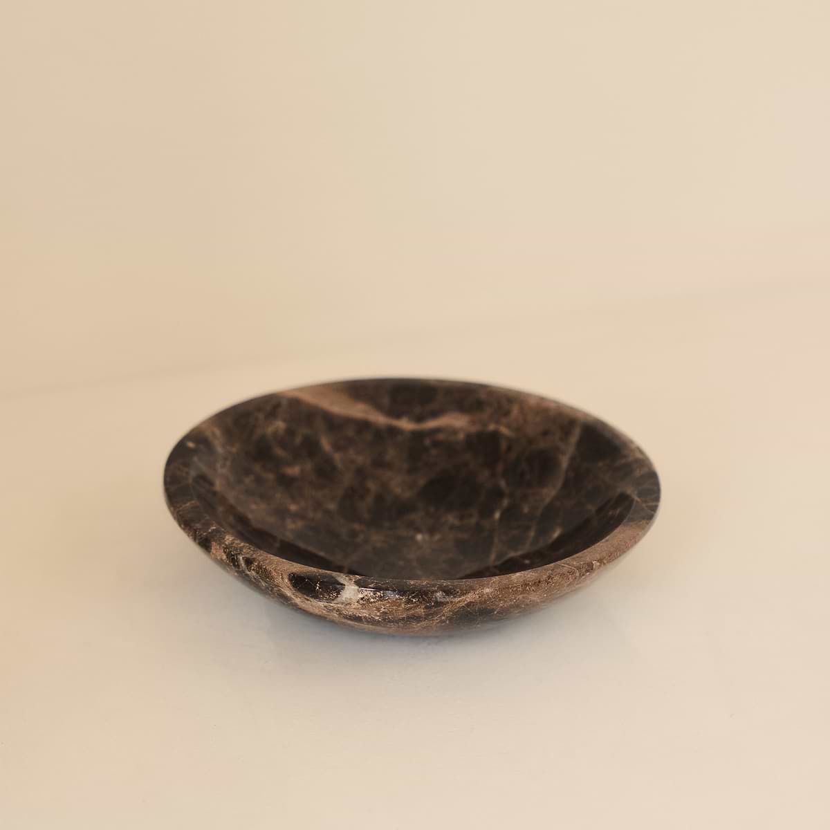 Marbelle - Dark Emperador Marble Decorative Bowl