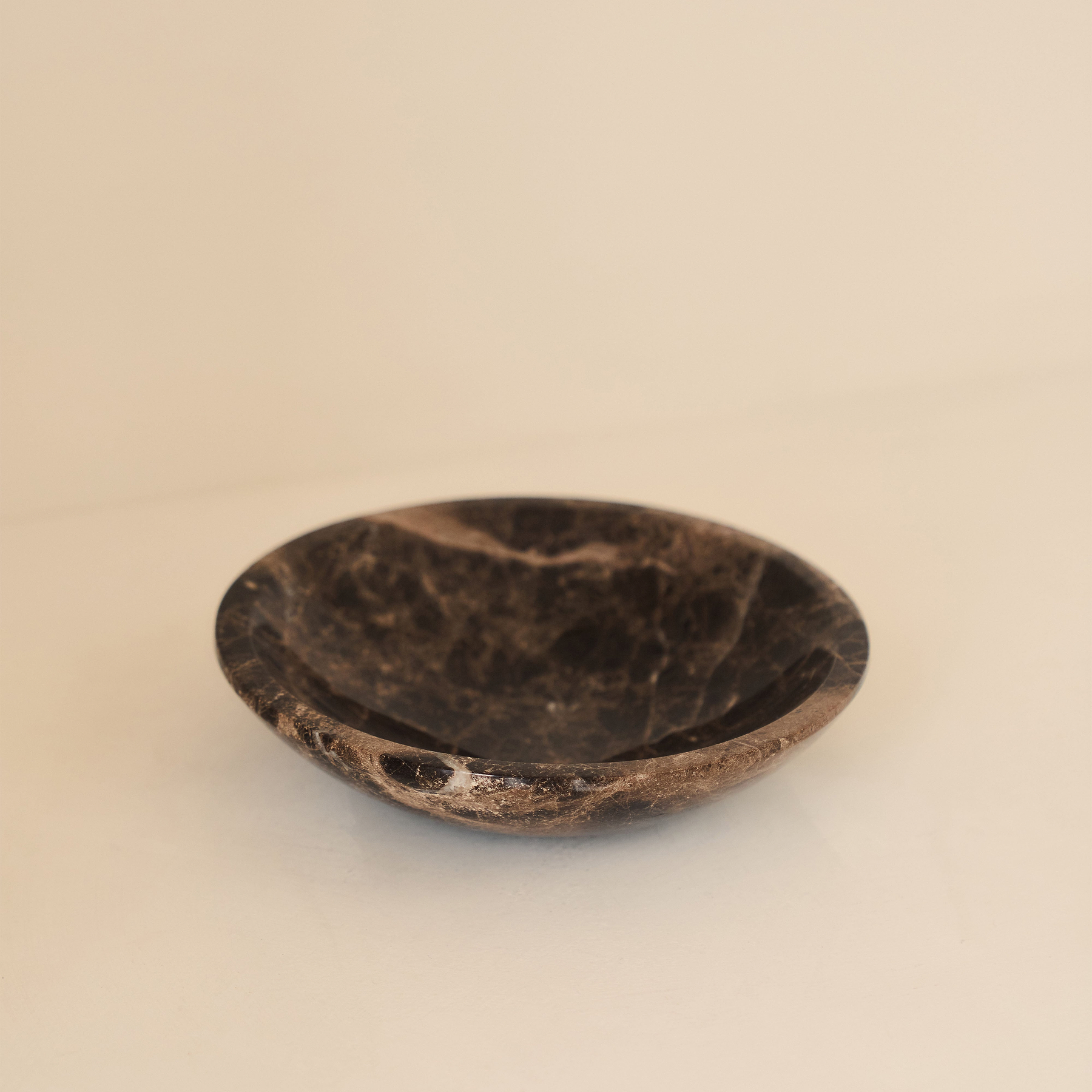 Marbelle - Dark Emperador Marble Decorative Bowl
