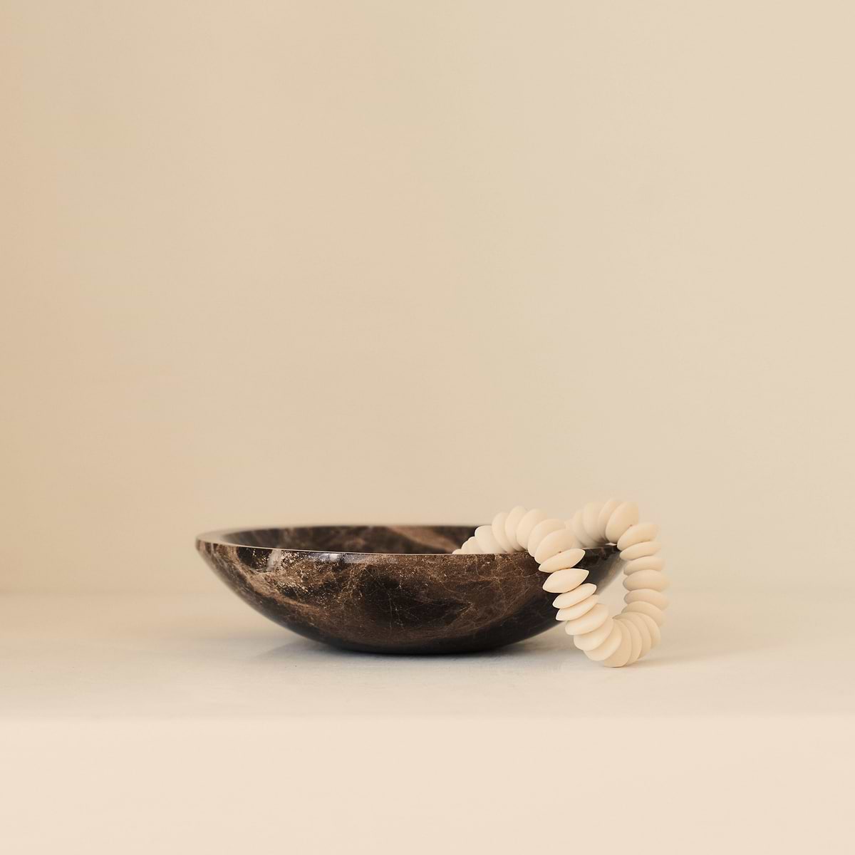 Marbelle - Dark Emperador Marble Decorative Bowl