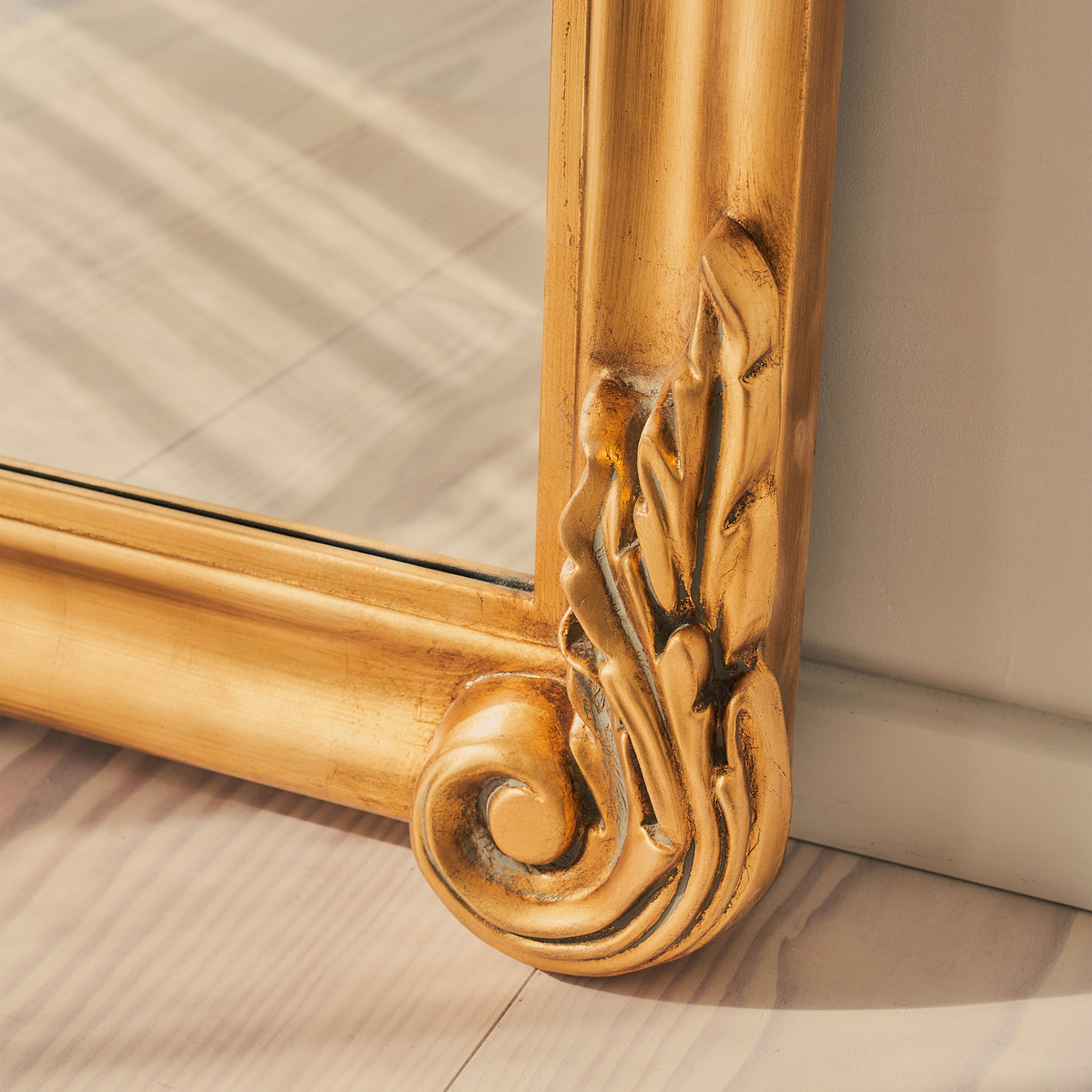 Cristina - Full Length Gold Arched Ornate Mirror 200cm x 90cm