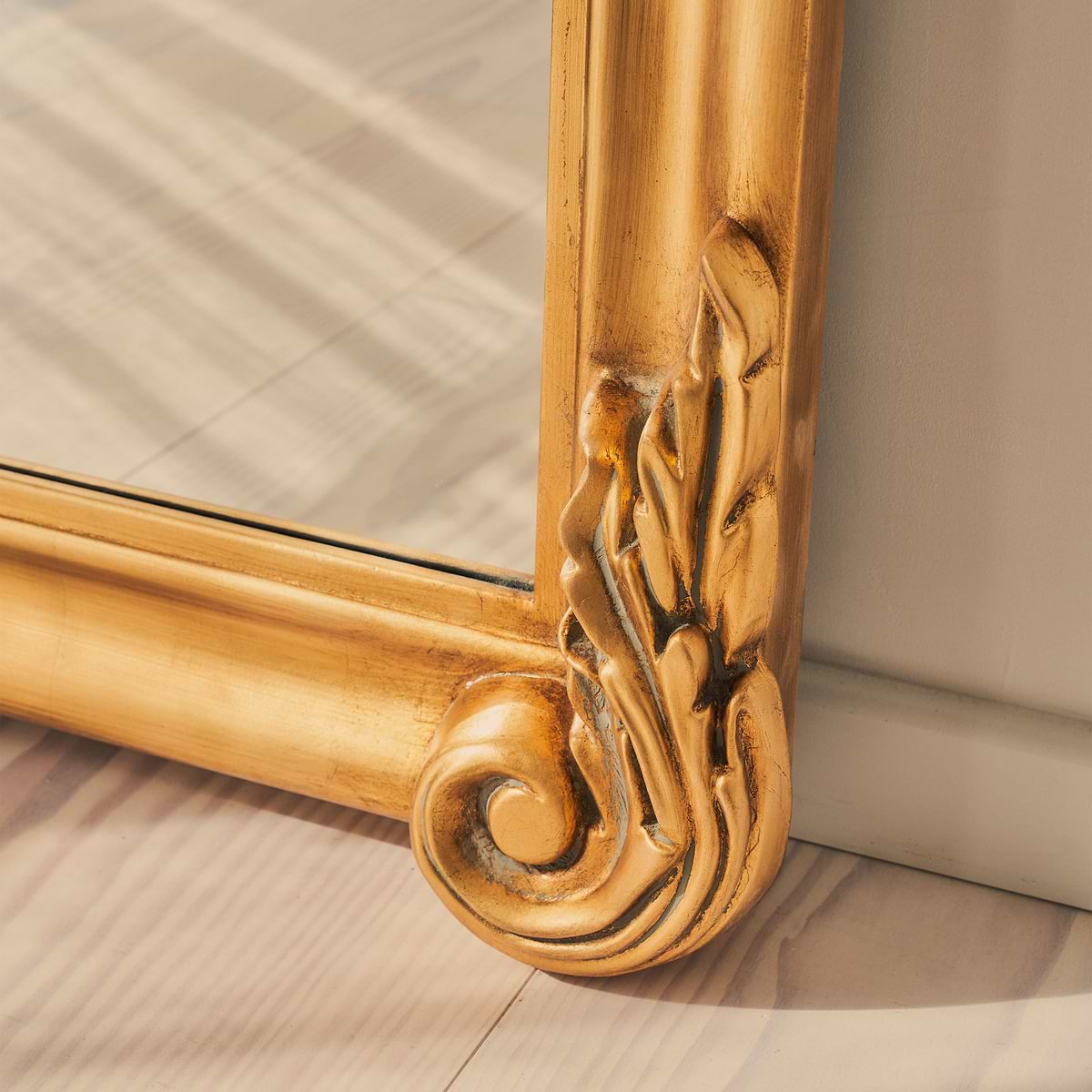 Cristina - Full Length Gold Arched Ornate Mirror 200cm x 90cm