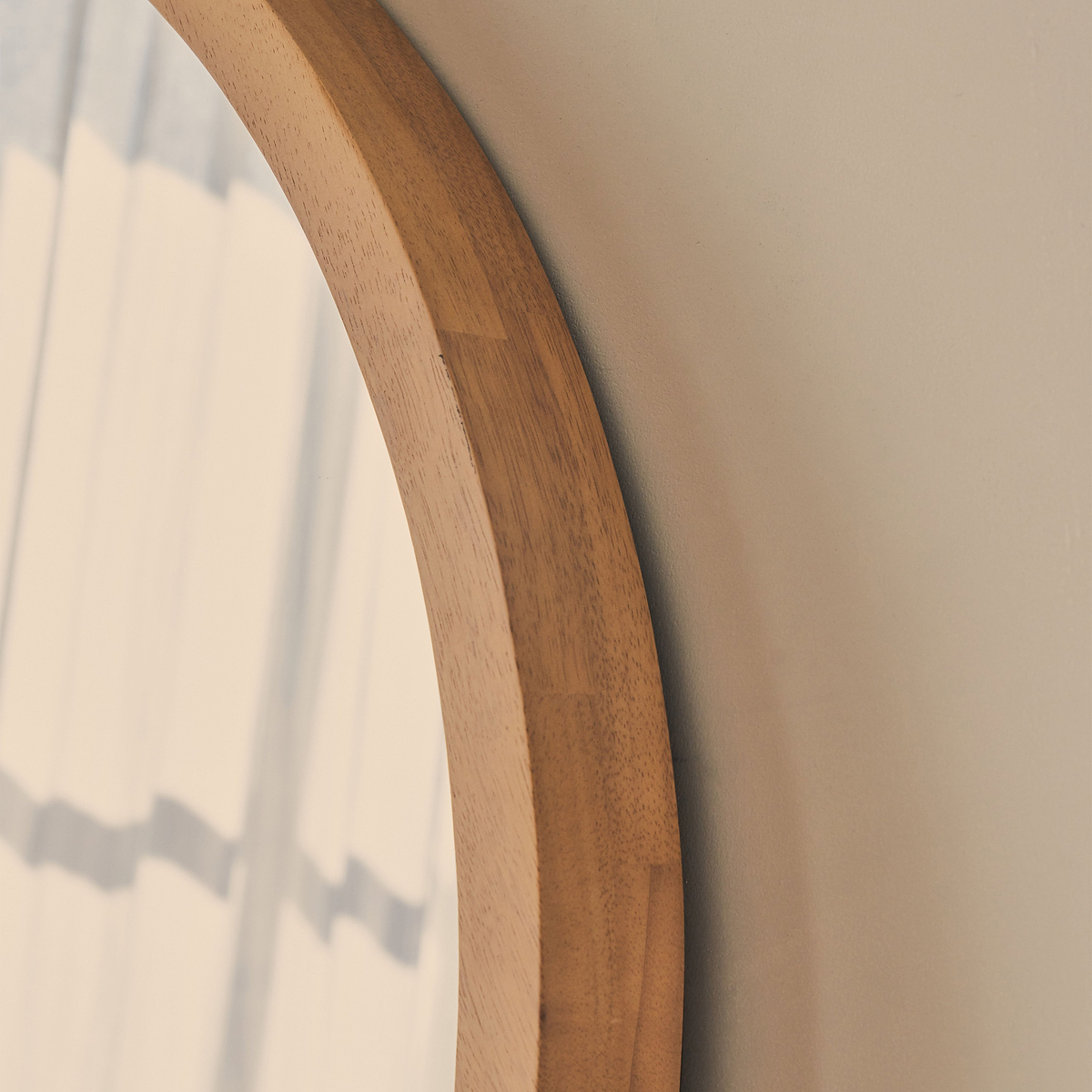 Lilia - Full Length Warm Wood Arched Wooden Mirror 170cm x 80cm