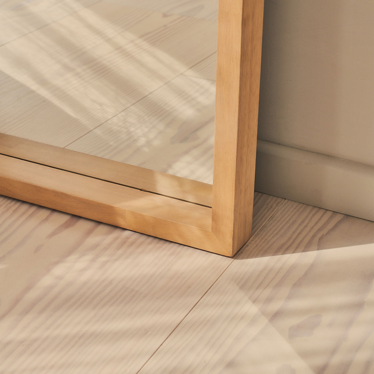 Lilia - Full Length Warm Wood Arched Wooden Mirror 170cm x 80cm