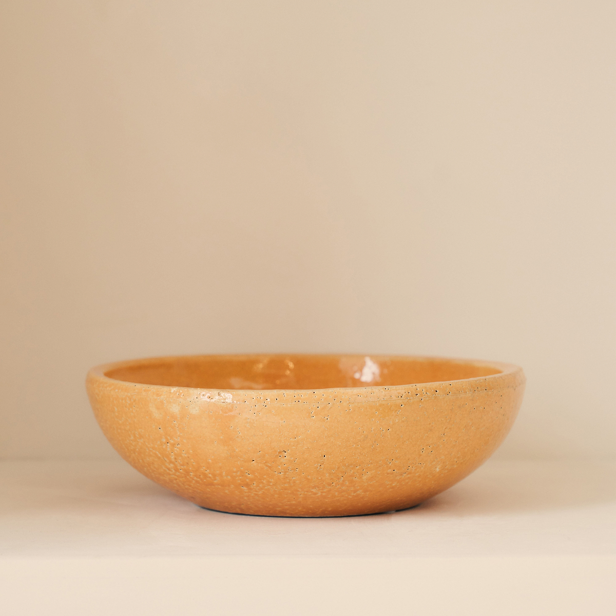 Portera - Ochre Gloss Ceramic Decorative Bowl