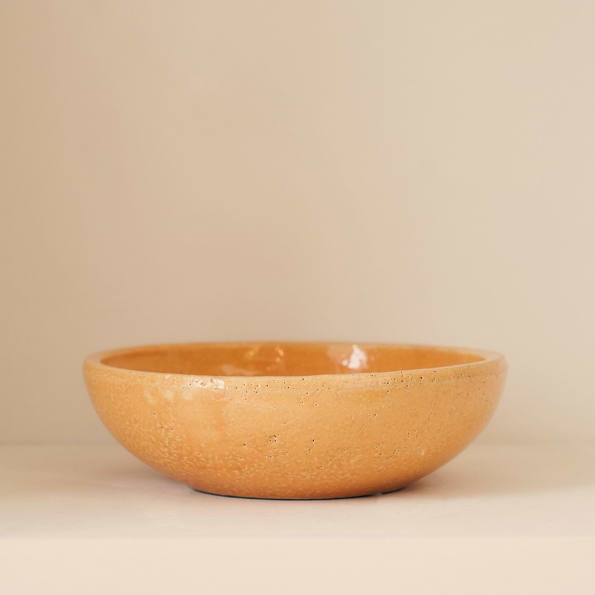 Portera - Ochre Gloss Ceramic Decorative Bowl