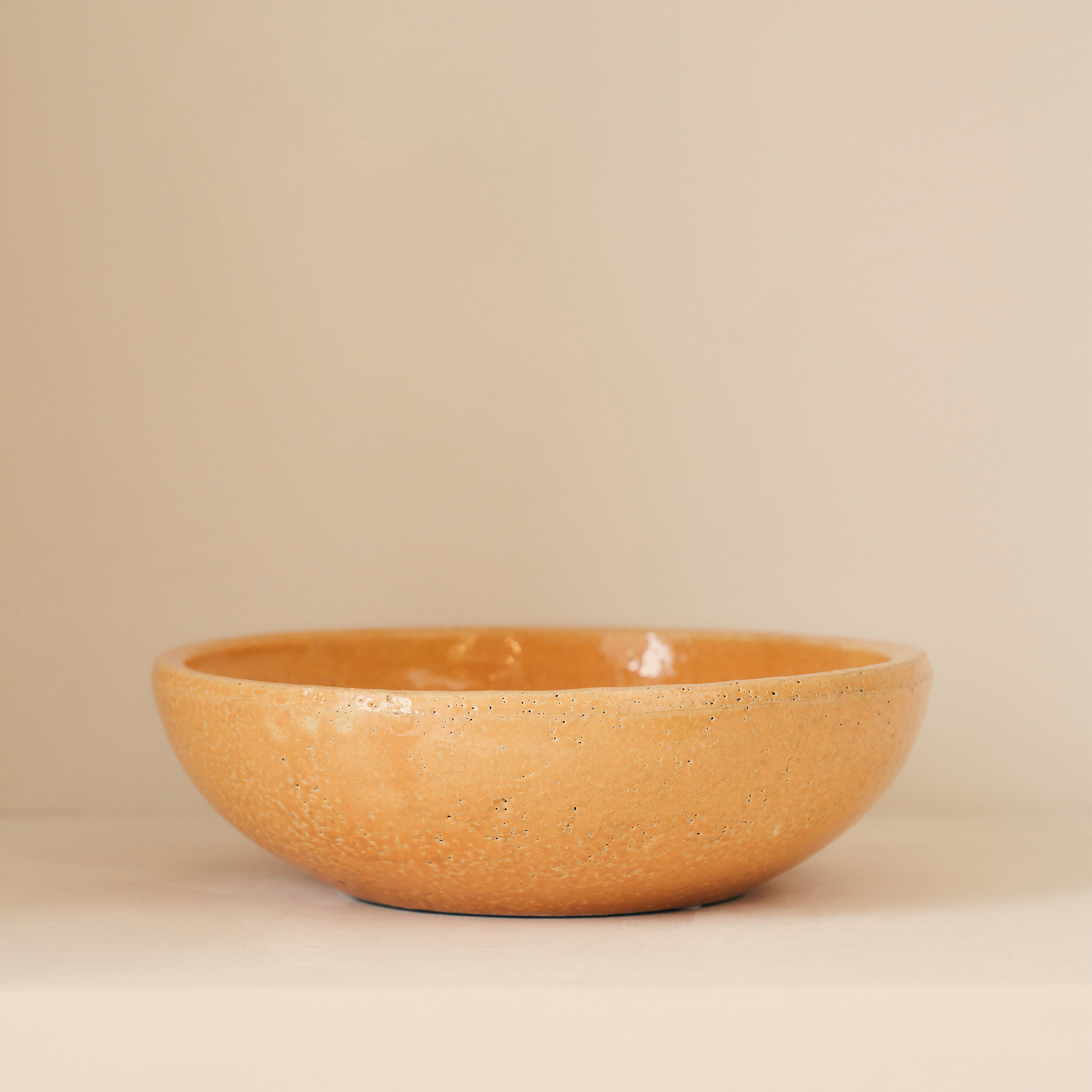 Portera - Ochre Gloss Ceramic Decorative Bowl