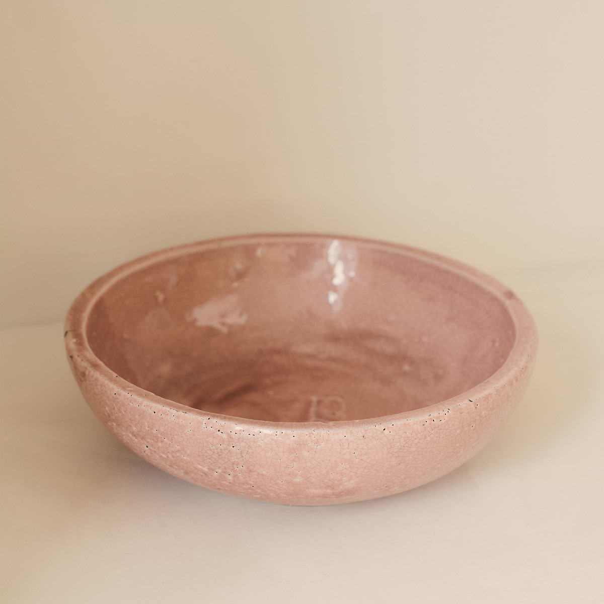 Portera - Blushed Pink Gloss Ceramic Decorative Bowl