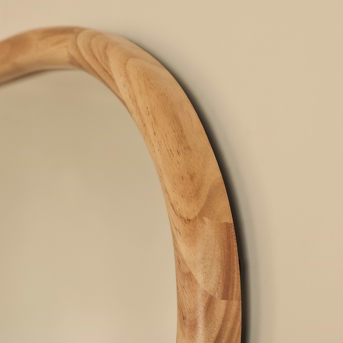 Aaliyah - Light Wood Irregular Wall Mirror 150cm x 75cm
