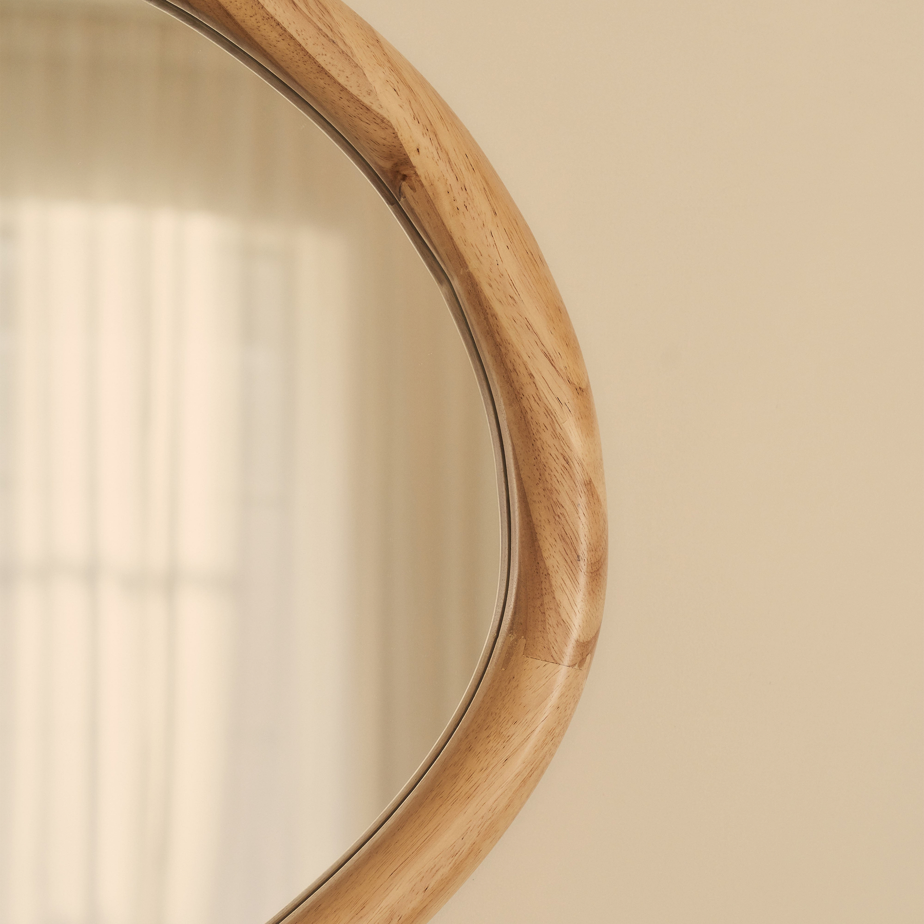 Aaliyah - Light Wood Irregular Wall Mirror 150cm x 75cm