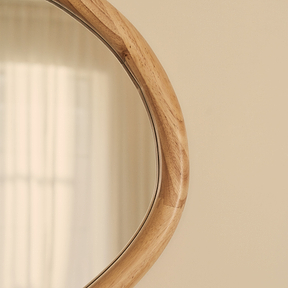 Aaliyah - Light Wood Irregular Wall Mirror 150cm x 75cm