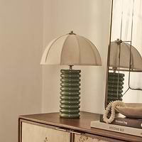 Odette - Olive Green Dome Shade Table Lamp