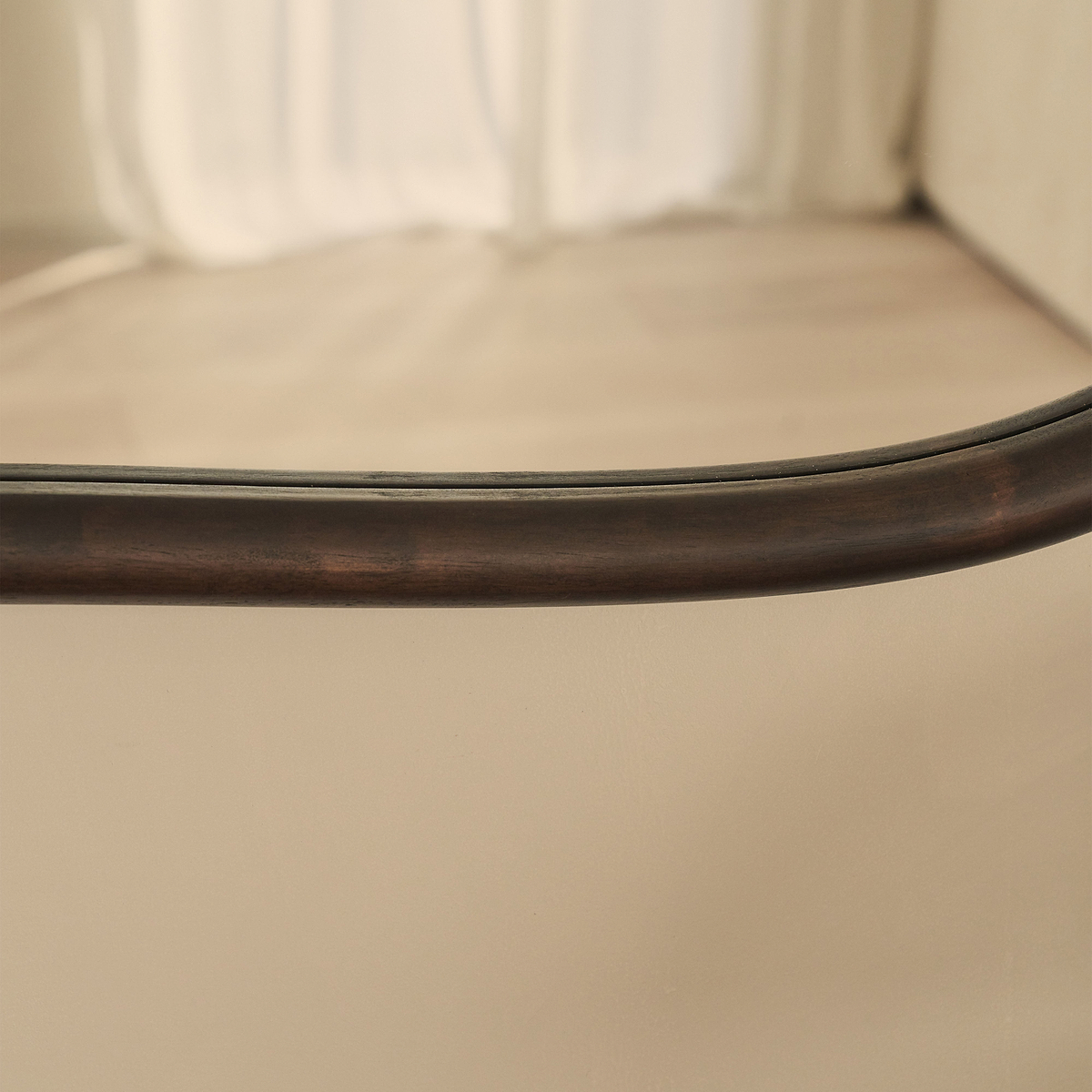 Aaliyah - Dark Wood Irregular Wall Mirror 150cm x 75cm