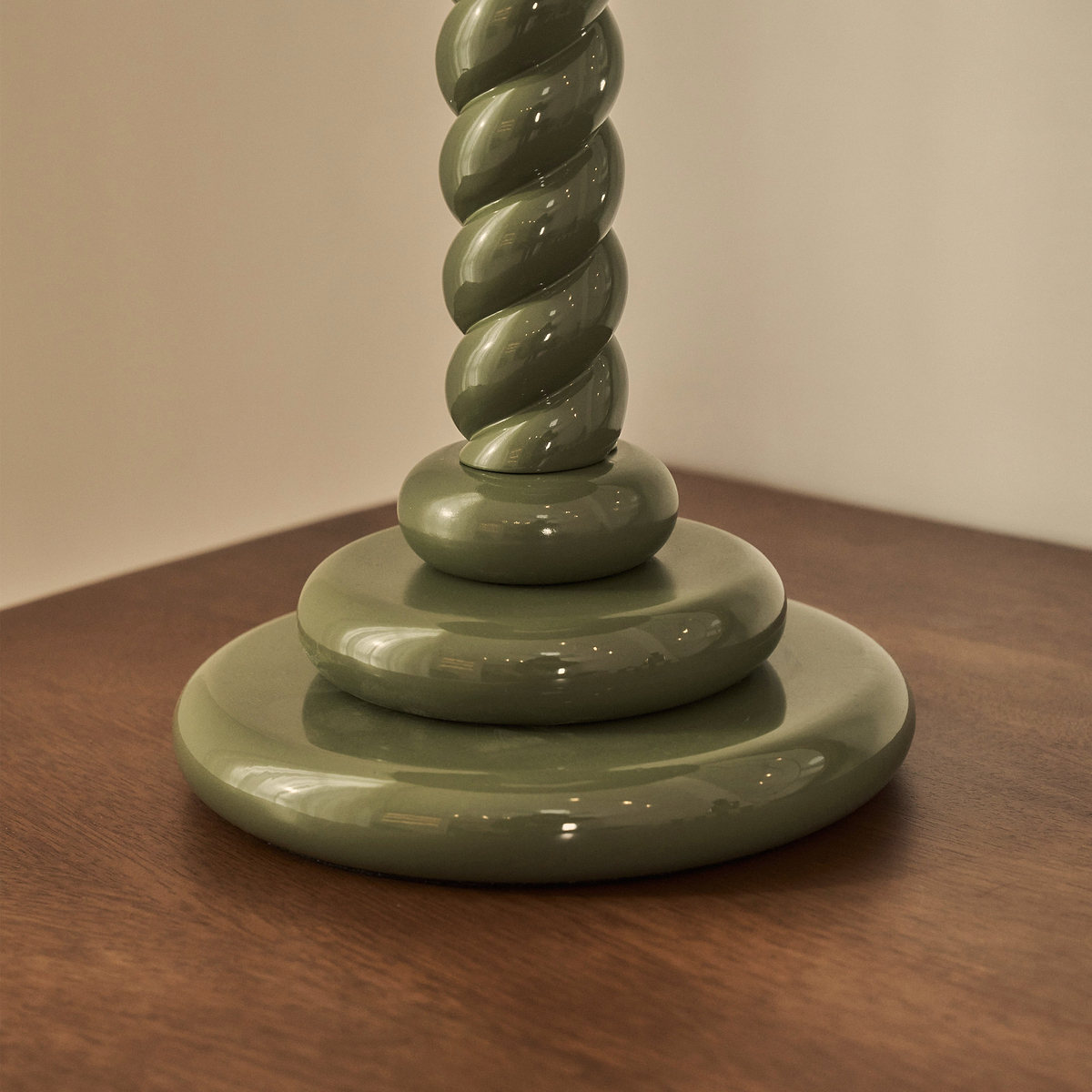 Cordelia - Olive Green Pleated Shade Table Lamp