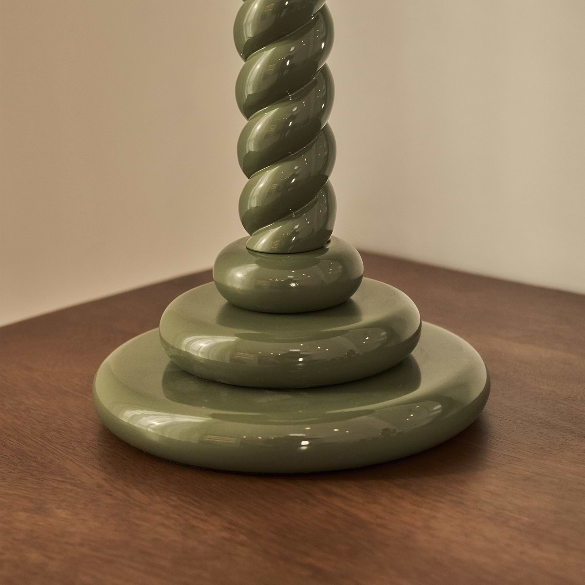 Cordelia - Olive Green Pleated Shade Table Lamp