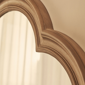 Melilla - Washed Wood Arched Mirror 120cm x 80cm