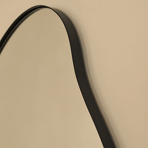 Ava - Black Pond Shaped Irregular Mirror 100cm x 70cm