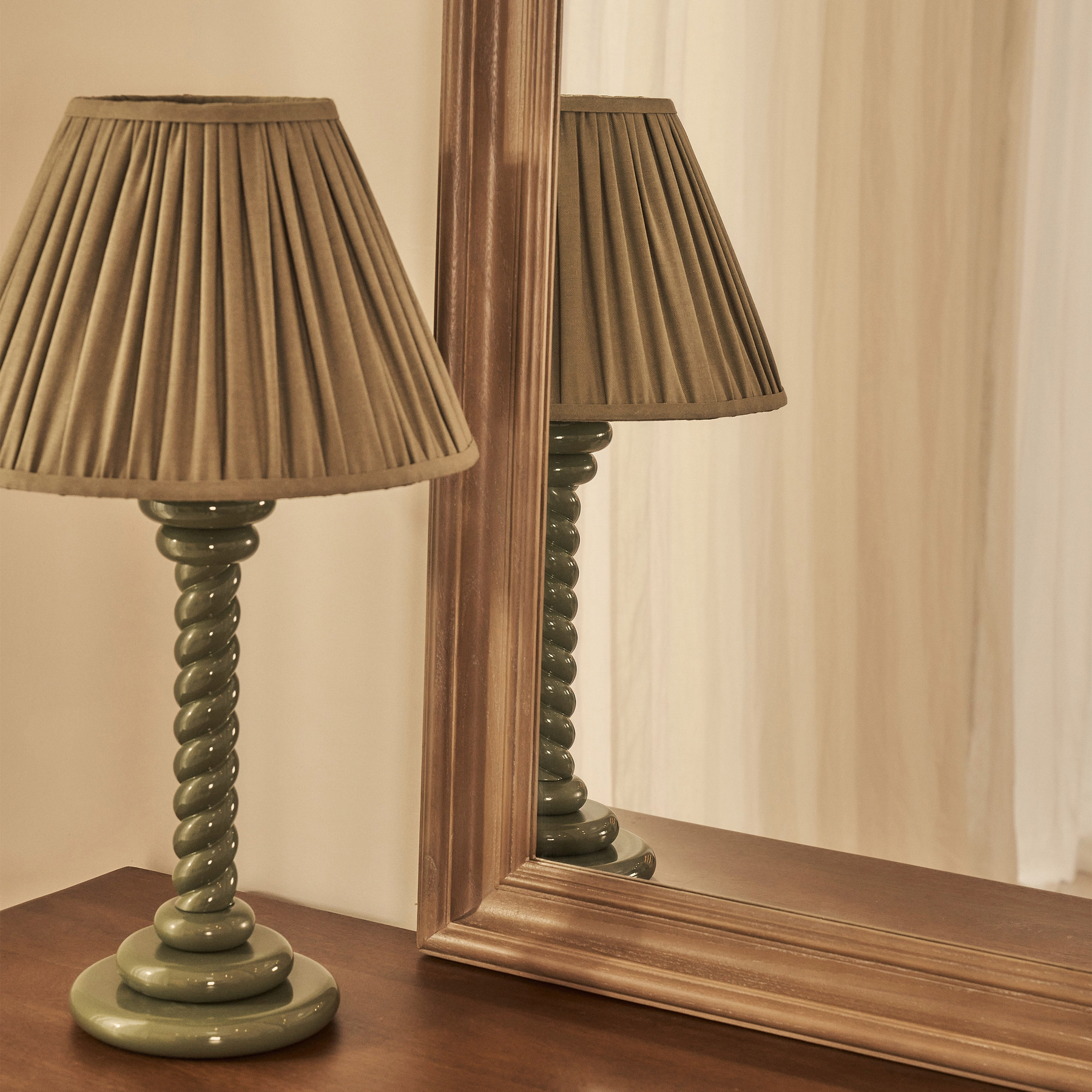 Melilla - Washed Wood Arched Mirror 120cm x 80cm