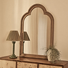 Melilla - Washed Wood Arched Mirror 120cm x 80cm