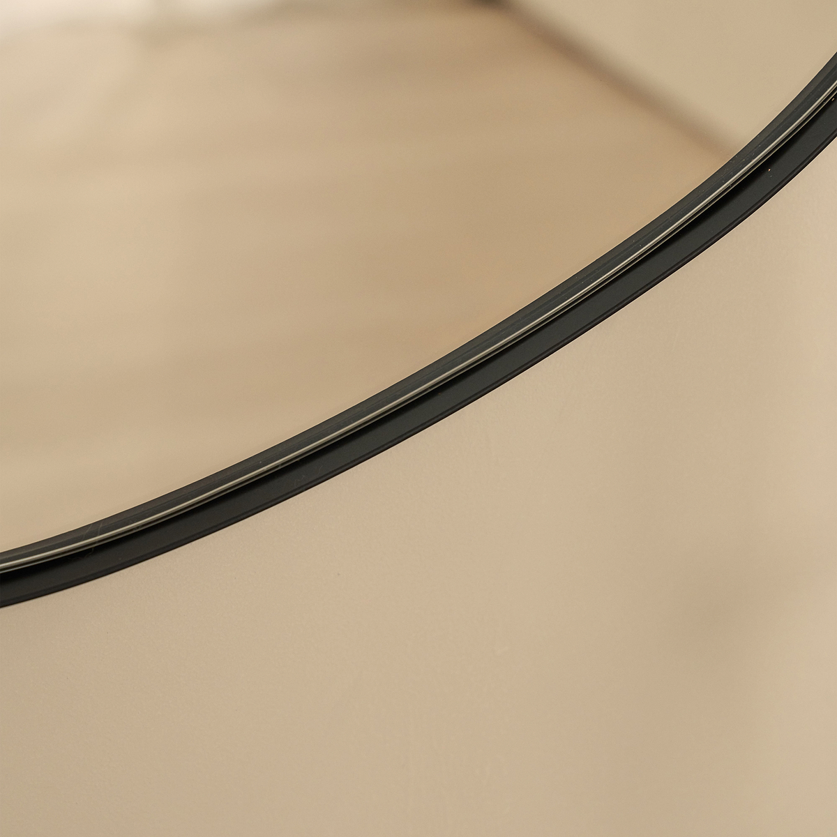 Ava - Black Stone Shaped Irregular Mirror 75cm x 45cm