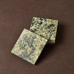 Marbelle - Green Marble Coasters Set of 4 Square