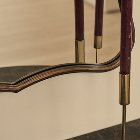 Elise - Antique Bronze Art Deco Metal Overmantle Mirror 90cm x 60cm