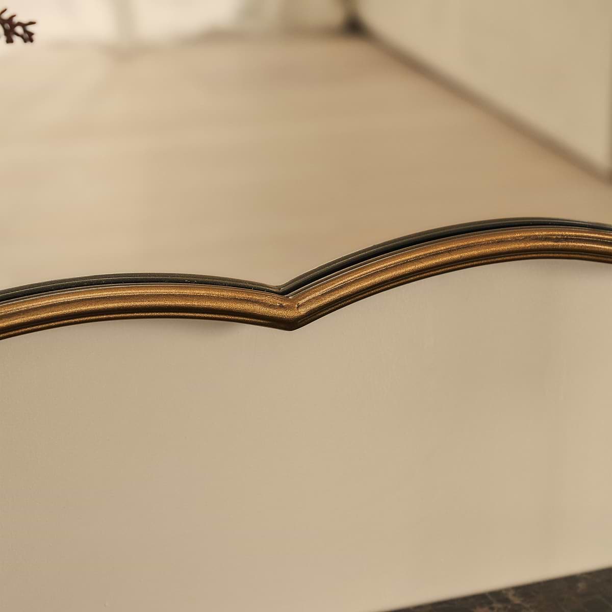 Elise - Gold Art Deco Metal Overmantle Mirror 90cm x 60cm