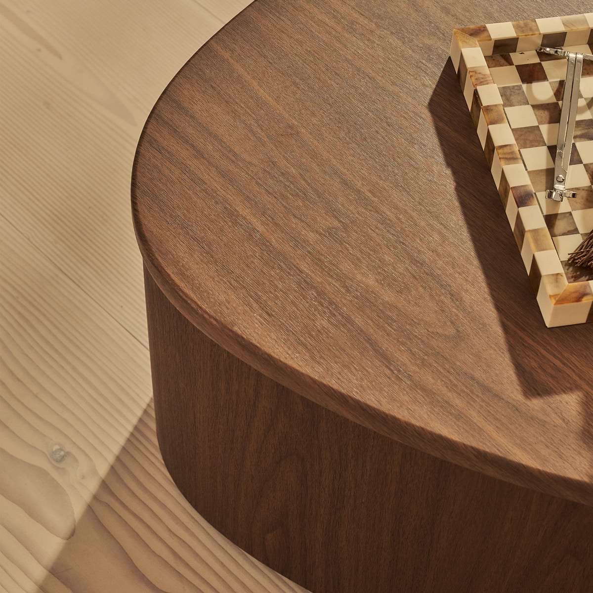 Arlo - Dark Wood Irregular Extra Large Coffee Table