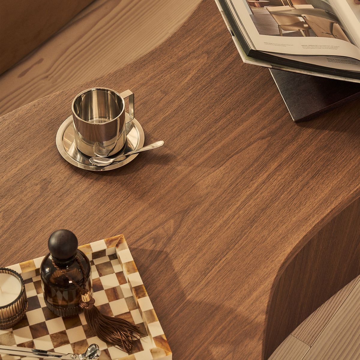 Arlo - Dark Wood Irregular Extra Large Coffee Table