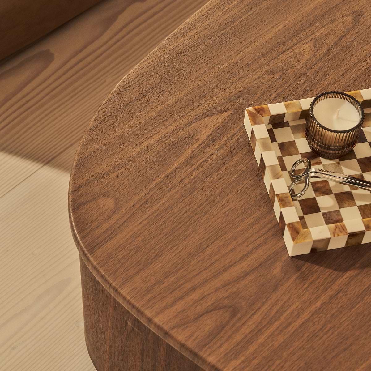 Arlo - Dark Wood Irregular Extra Large Coffee Table