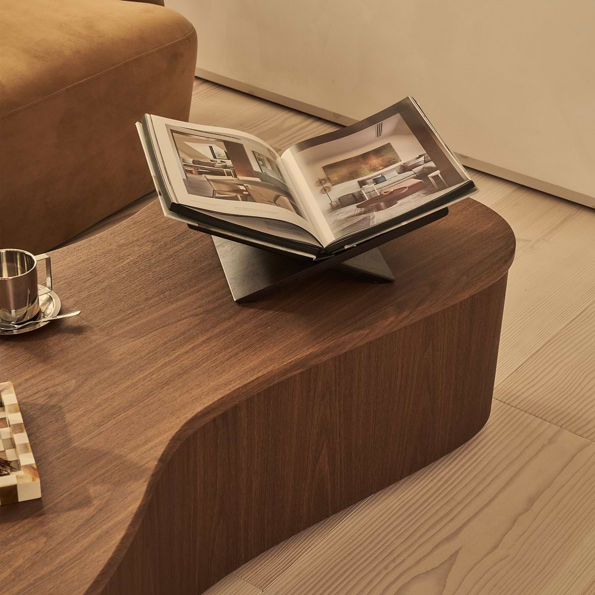 Arlo - Dark Wood Irregular Extra Large Coffee Table