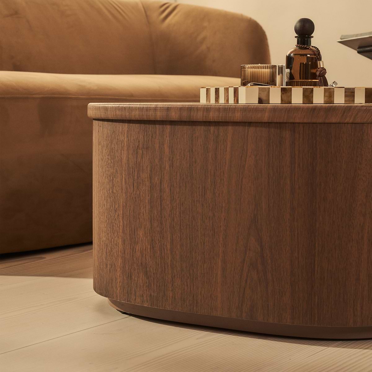 Arlo - Dark Wood Irregular Extra Large Coffee Table