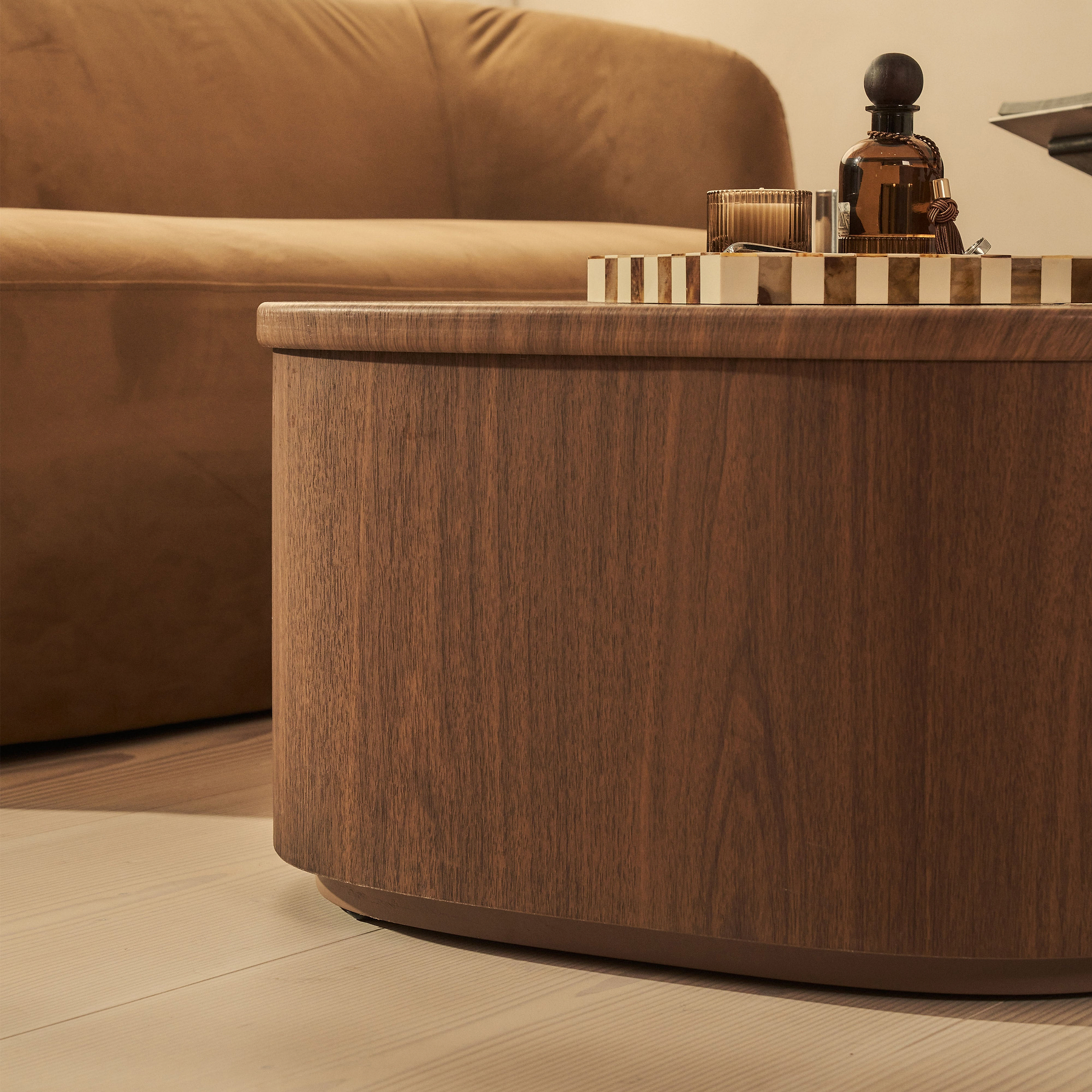 Arlo - Dark Wood Irregular Extra Large Coffee Table