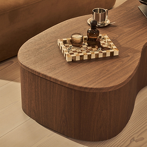 Arlo - Dark Wood Irregular Extra Large Coffee Table