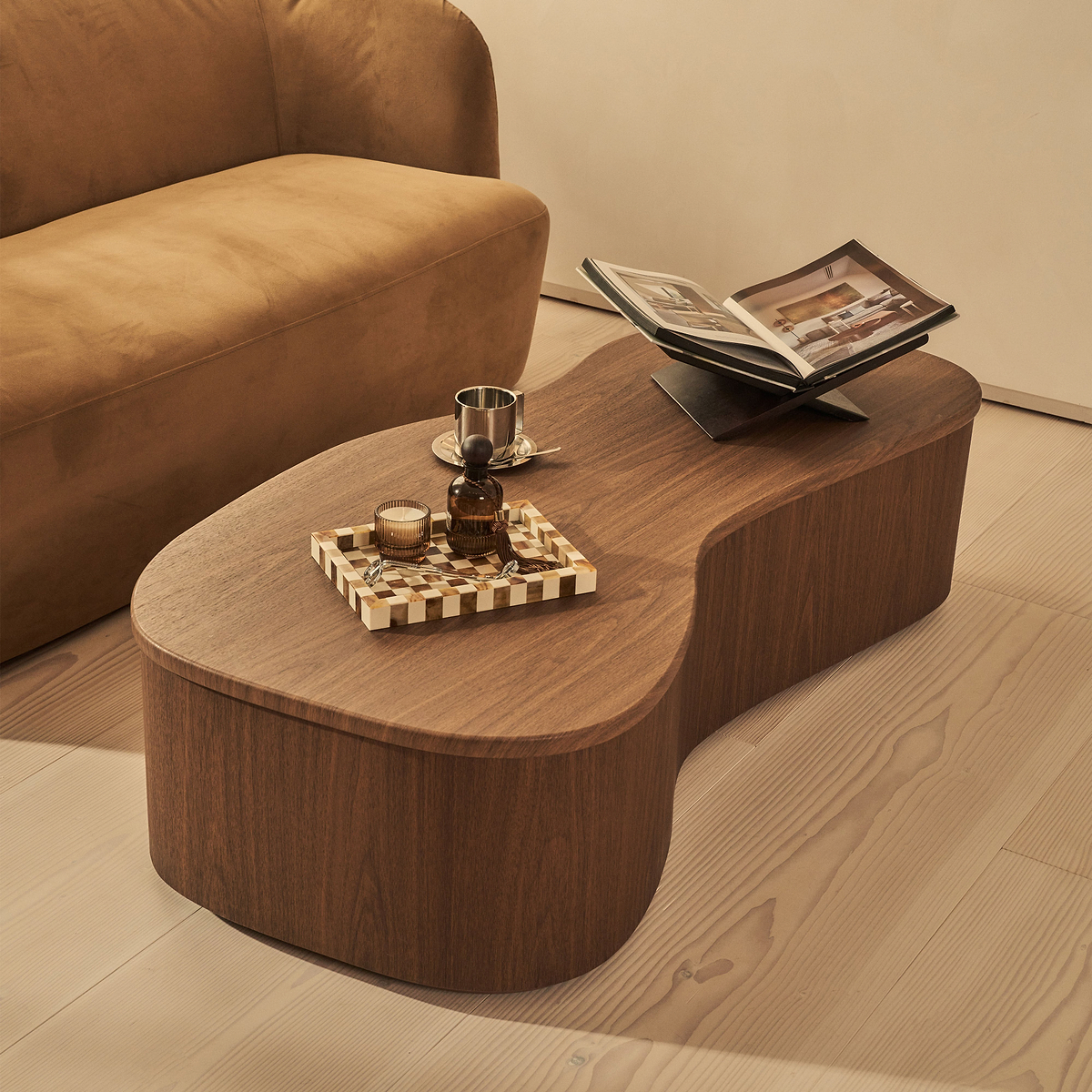 Arlo - Dark Wood Irregular Extra Large Coffee Table