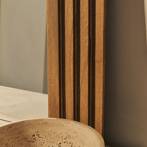 Luciana - Washed Wood Arched Overmantle Mirror 120cm x 100cm