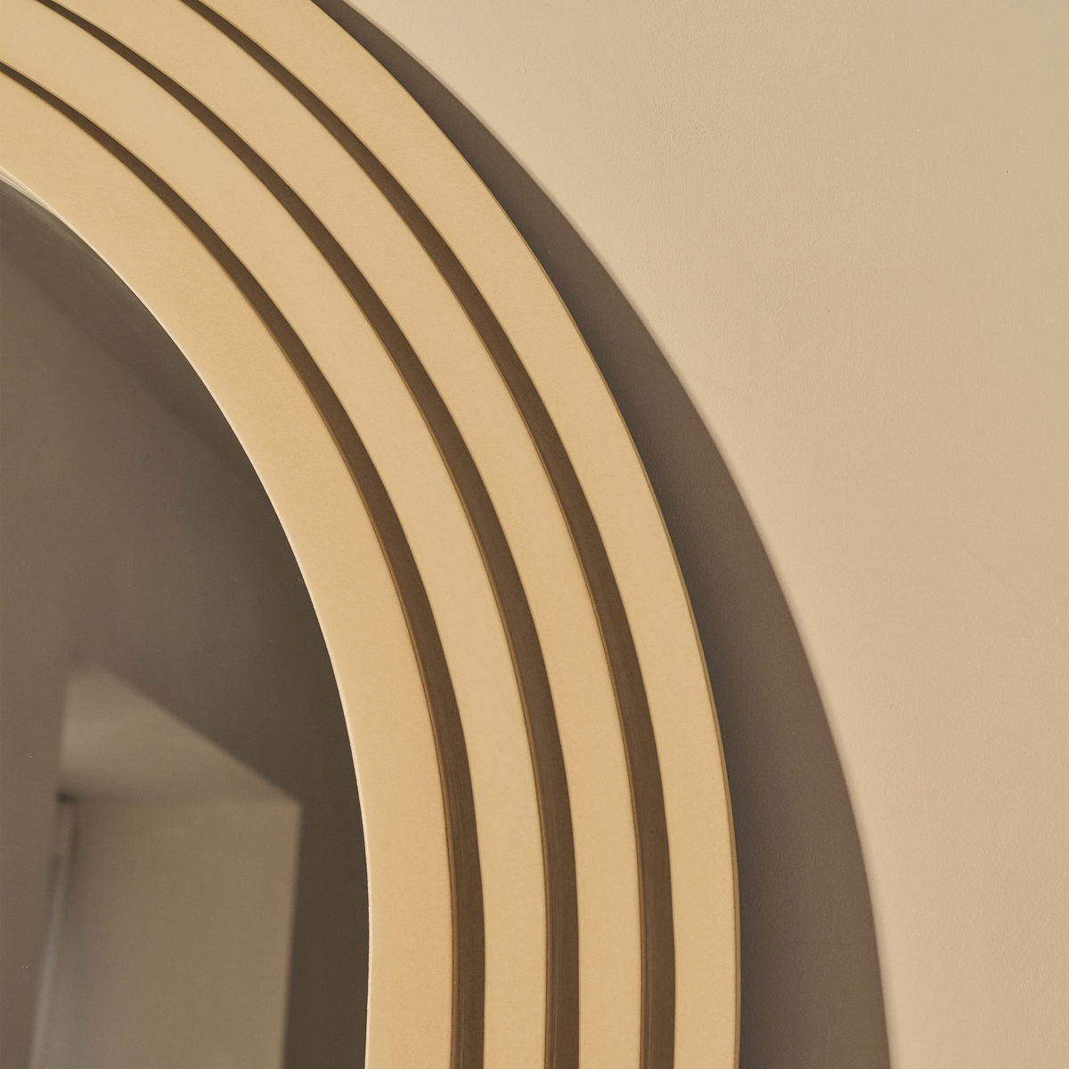 Luciana - Concrete Arched Overmantle Mirror 120cm x 100cm