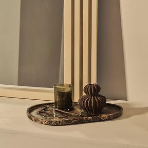 Luciana - Concrete Arched Overmantle Mirror 120cm x 100cm