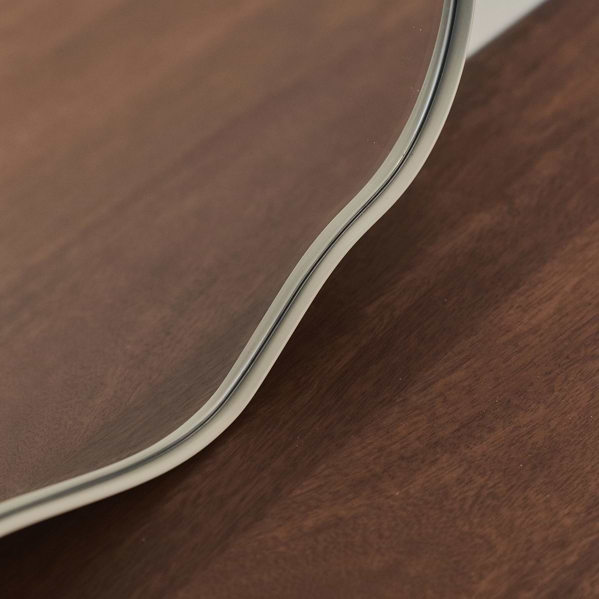 Ava - Ecru Pond Shaped Irregular Mirror 50cm x 30cm