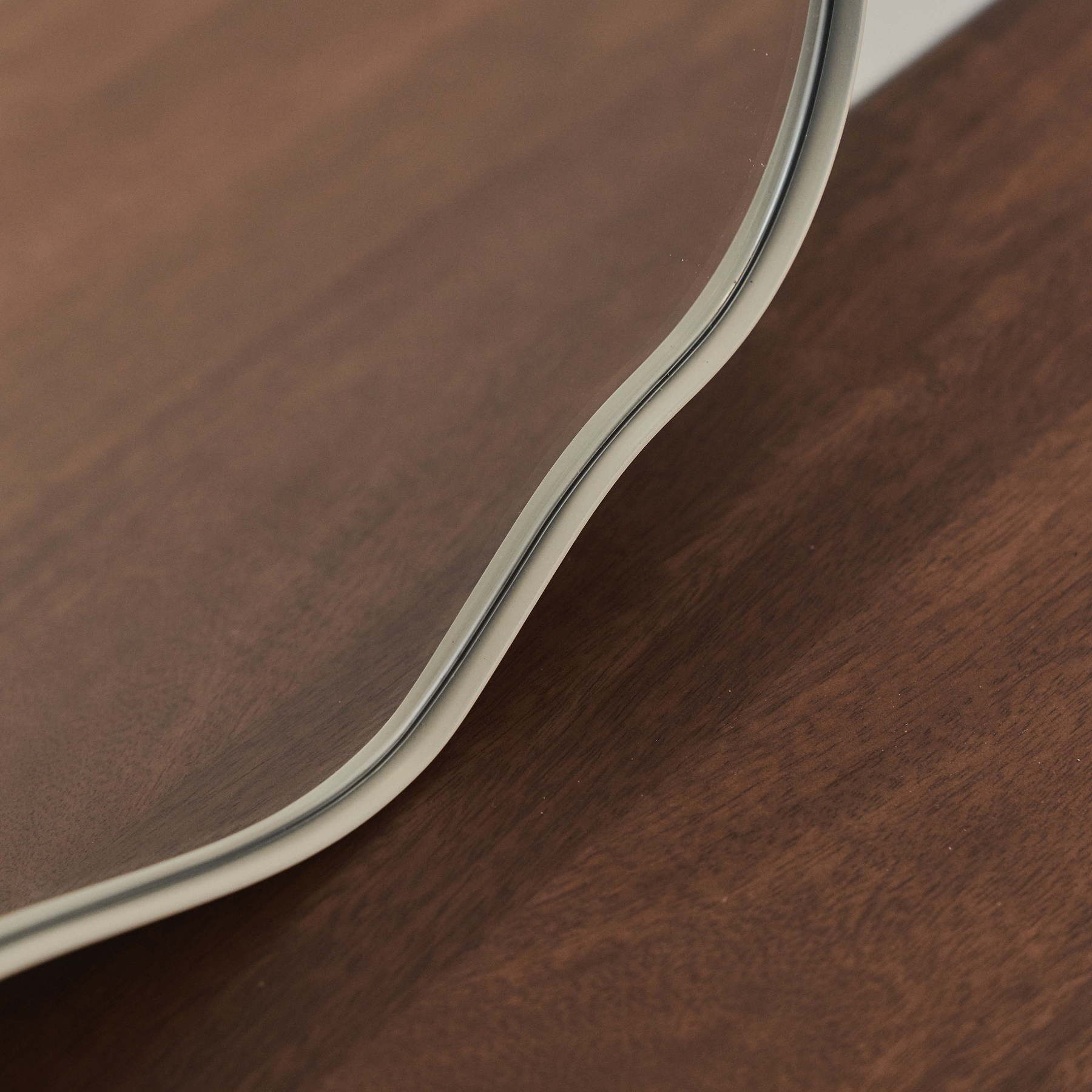 Ava - Ecru Pond Shaped Irregular Mirror 50cm x 30cm