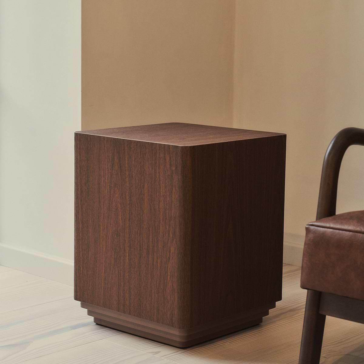 Luciana - Dark Wood Rectangular Side Table