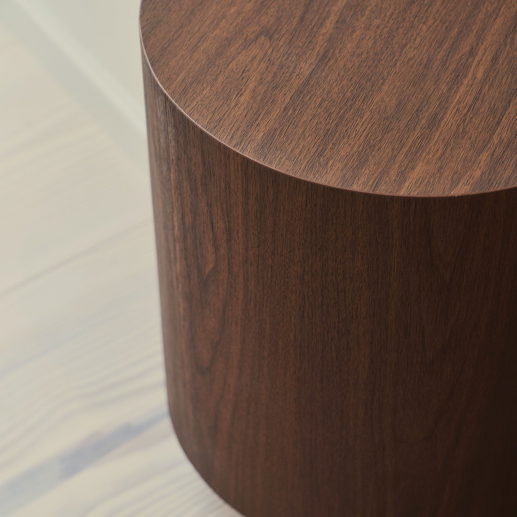 Luciana - Dark Wood Round Side Table