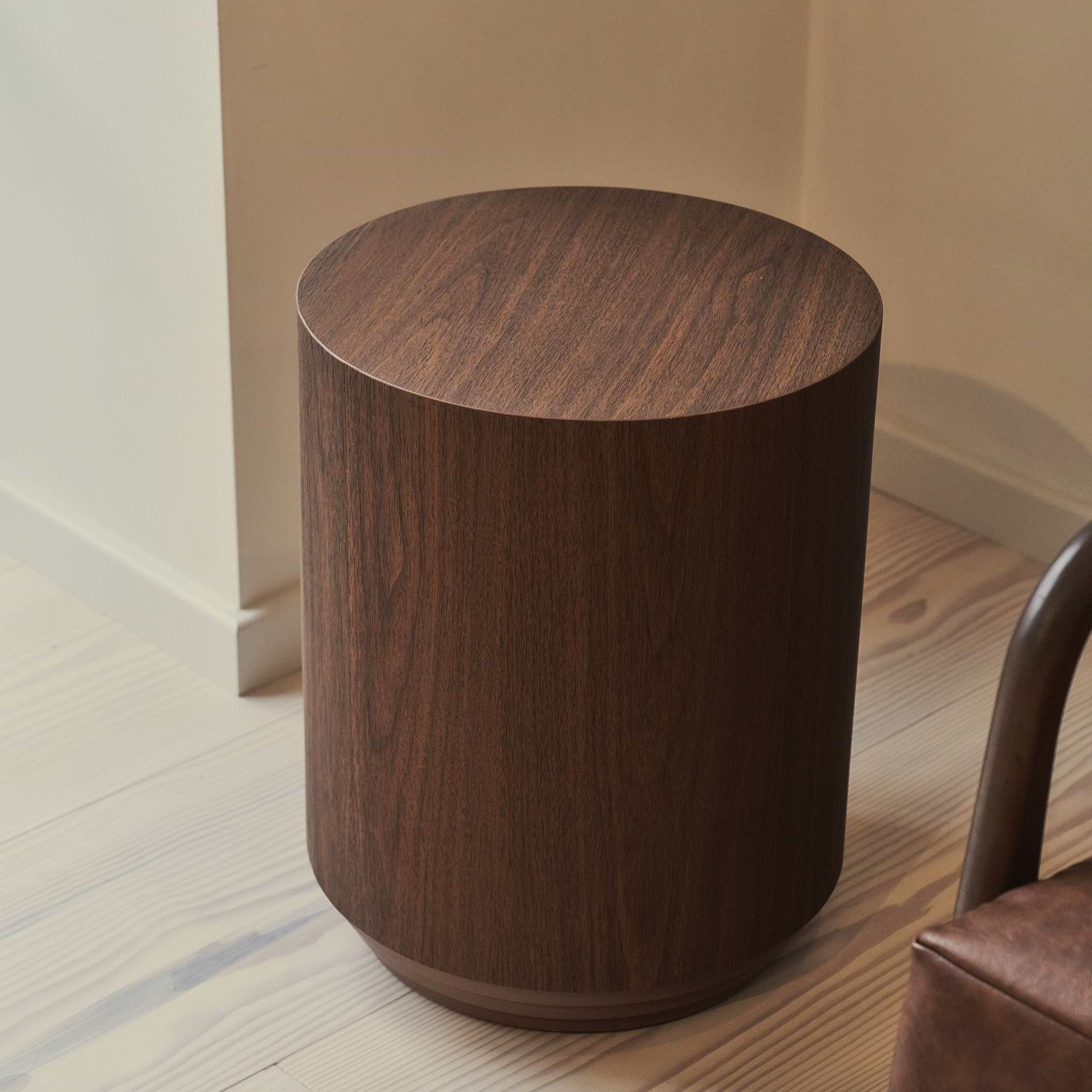 Luciana - Dark Wood Round Side Table