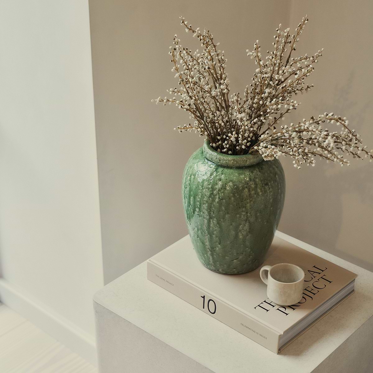 Luciana - Concrete Rectangular Side Table