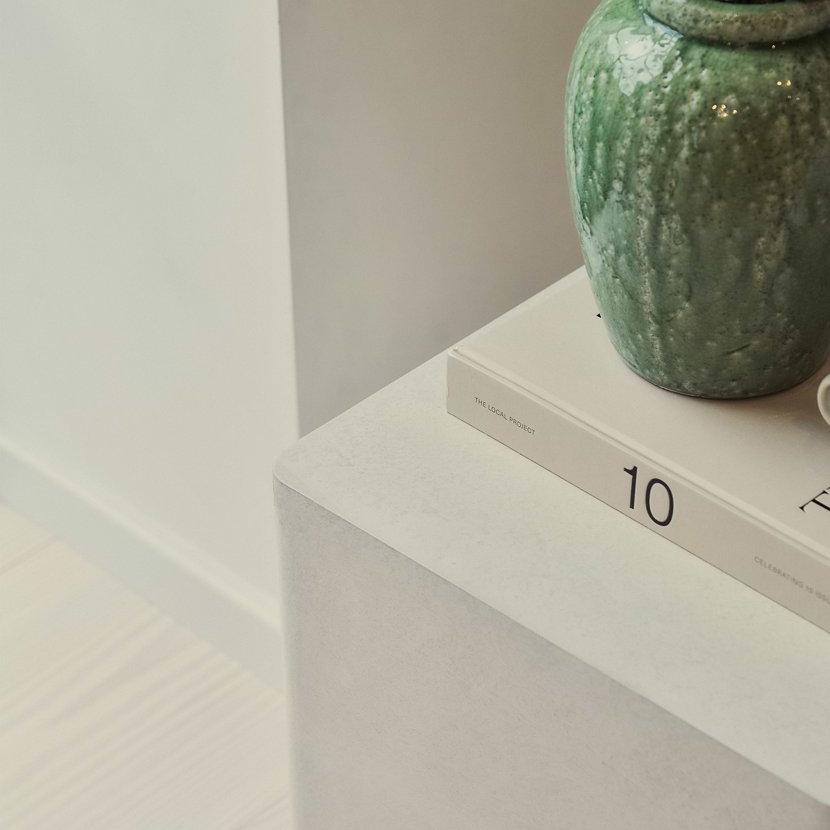 Luciana - Concrete Rectangular Side Table