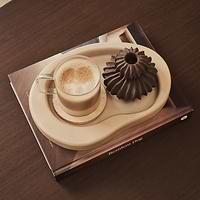 Arcurva - Concrete Irregular Decorative Tray 28cm x 20cm