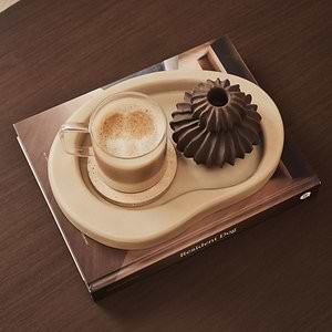 Arcurva - Concrete Irregular Decorative Tray 28cm x 20cm